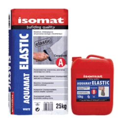 HIDROIZOLATIE SUBSOLURI SI BAZINE AQUAMAT ELASTIC GREY ISOMAT set 35 kg