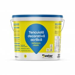 TENCUIALA DECORATIVA ACRILICA WEBER PAS CLASSIC WEBER cutie 25 kg